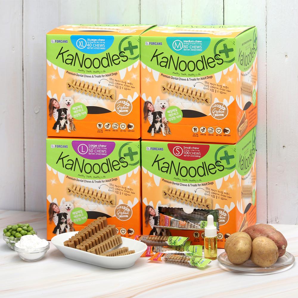 카누들 필로팩 4종 S/M/L/XL (포켄스 강아지 치석제거 덴탈껌)