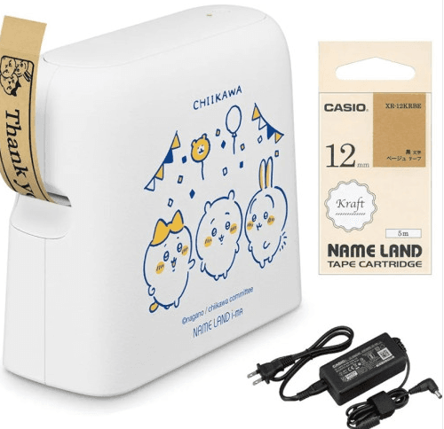카시오 치이카와 먼작귀 라벨 프린터 라벨기 네임스티커 KL-SKCK