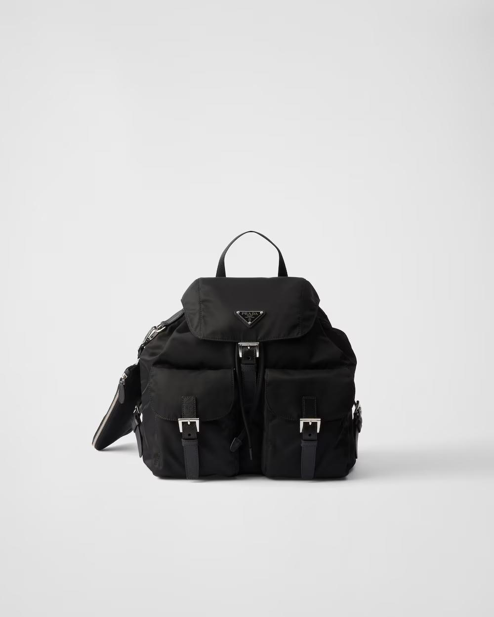 Re-Nylon medium backpack with pouch