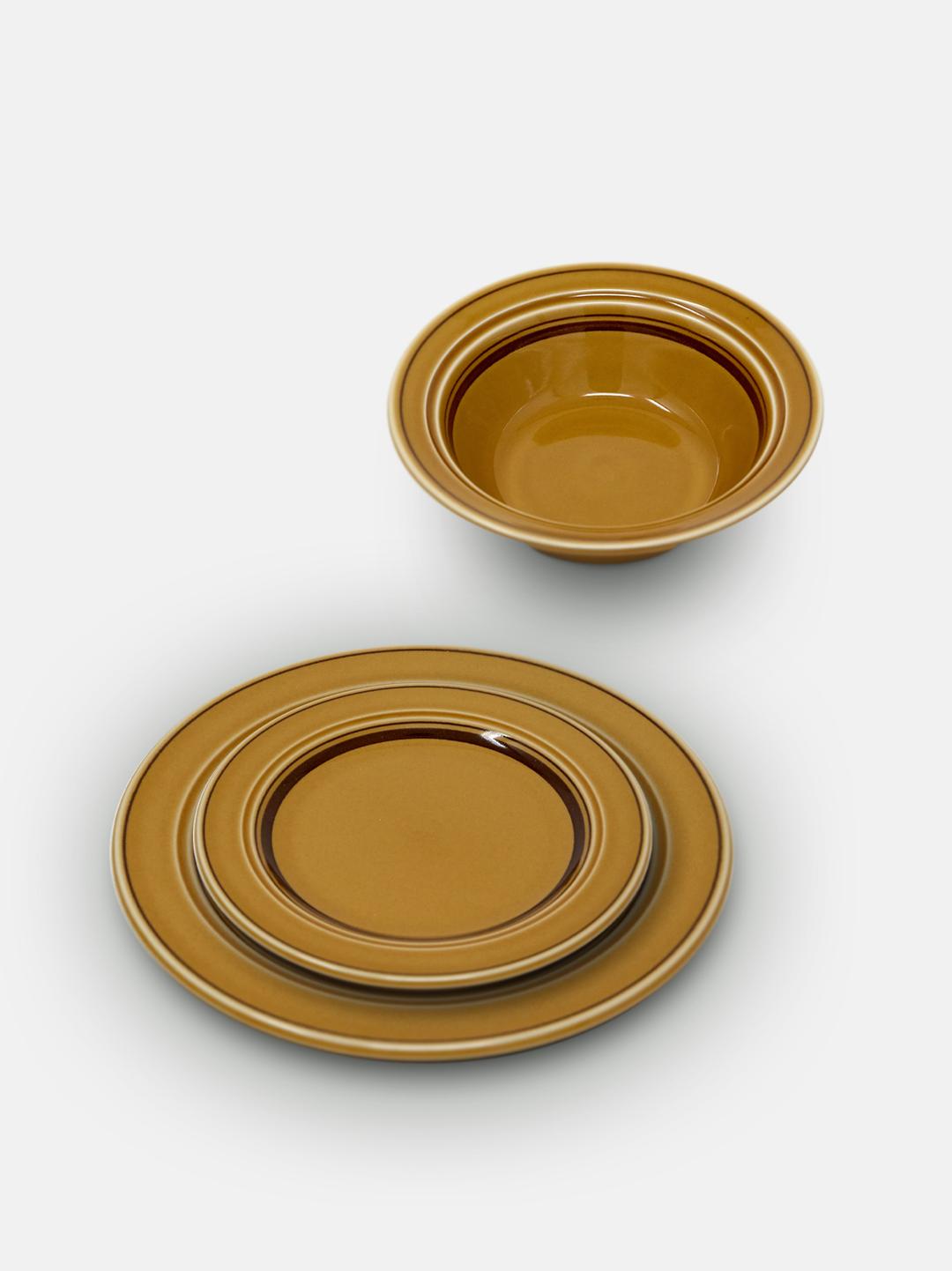 Country Side Bowl & Plate – Camel