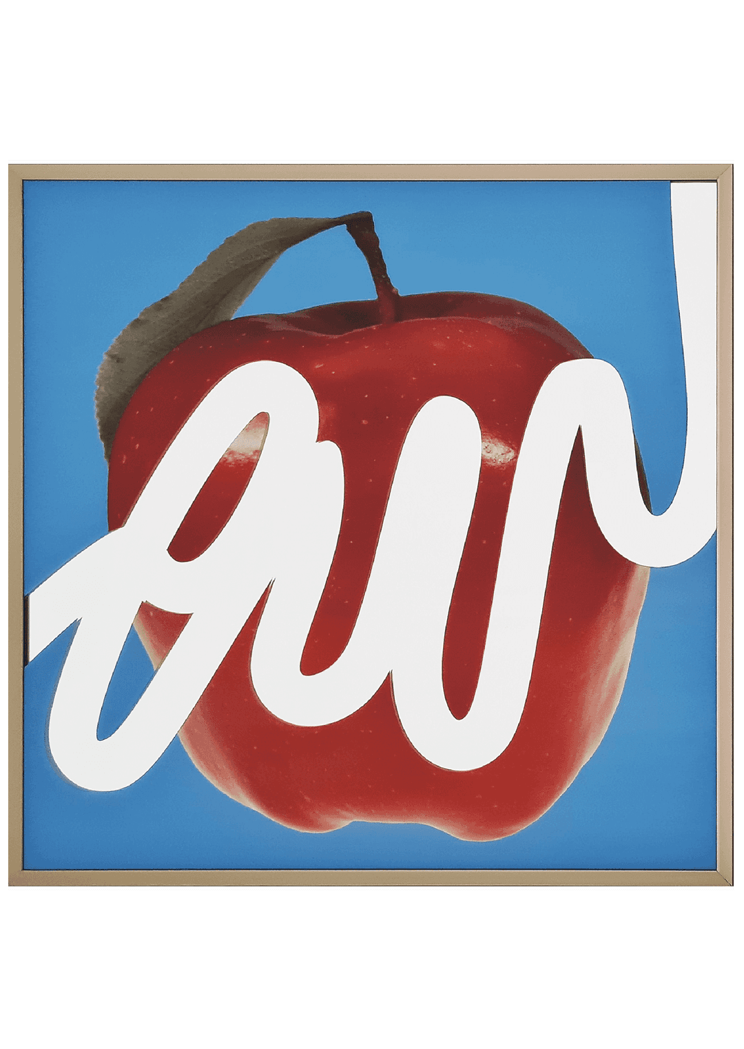 Mirror - Apple with drawing