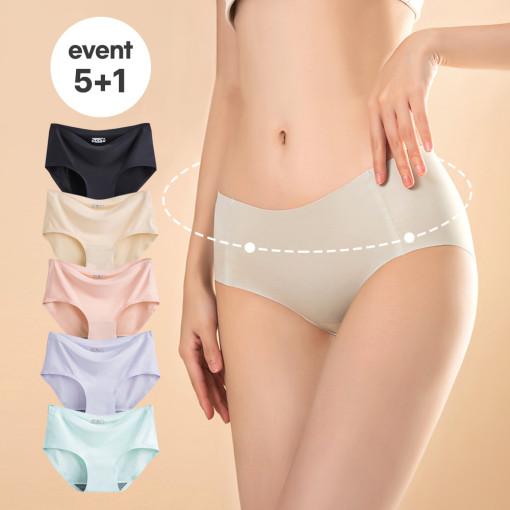 [5+1] 무봉제팬티 여자속옷 빅사이즈 편한여성팬티 노라인 데일리언더웨어 심리스팬티 이너