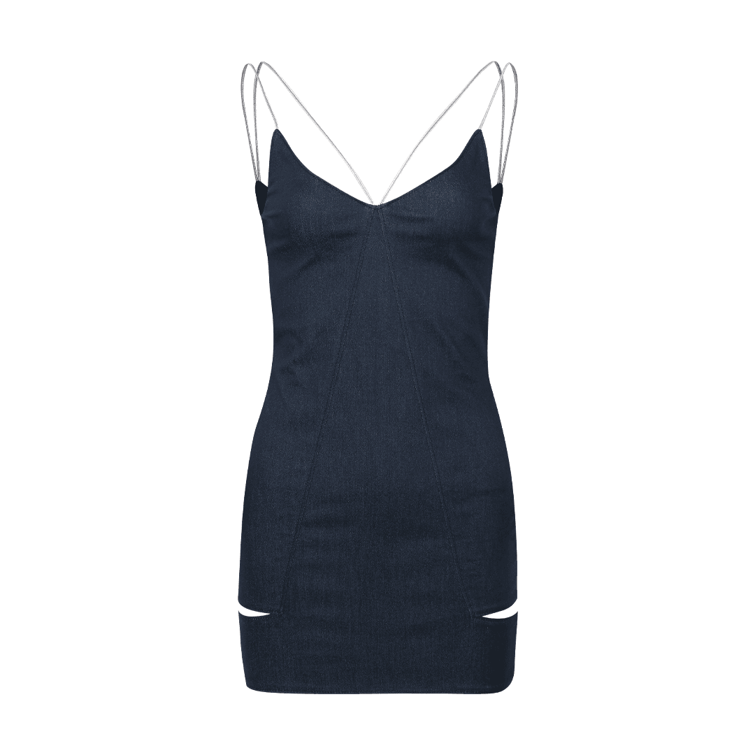 [RESTOCK] GARTER MINI DRESS (INDIGO)