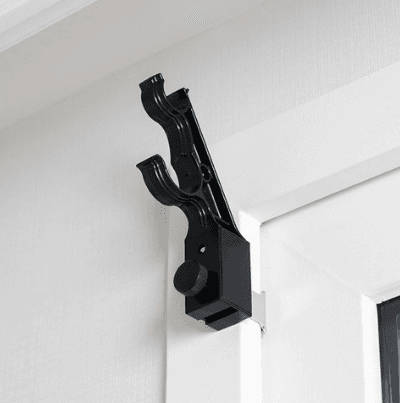 생활백서 못 없이 설치하는 안뚫어고리 ver.4, 블랙, 2개 - 커튼봉 | 쿠팡