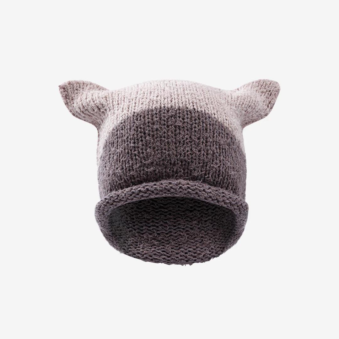 Coyseio Square Beanie Purple Grey