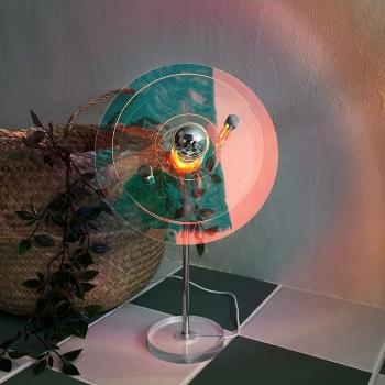 오로라빛 레코드 아크릴 선셋 조명 단스탠드 3colors