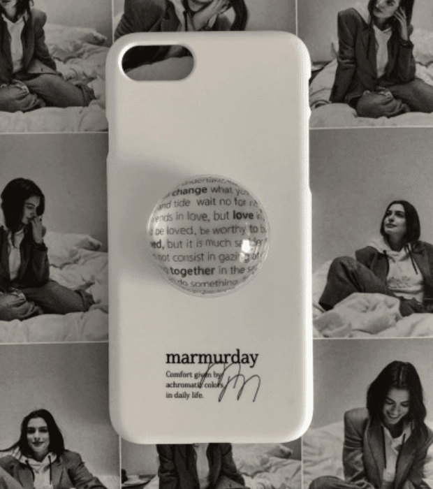 마머데이ㅣ심플 화이트 로고 하드케이스 iphone 13