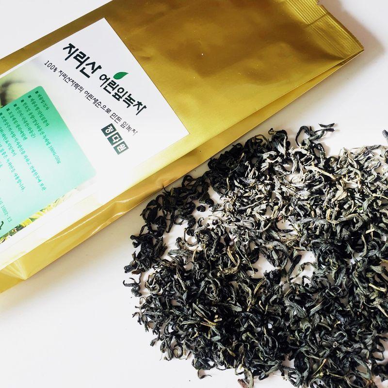 정다원 지리산 유기농 농산물  어린잎 녹차 5+1  23햇차 하동  잎차  엽차 차 중작 작설차 가루 냉녹차