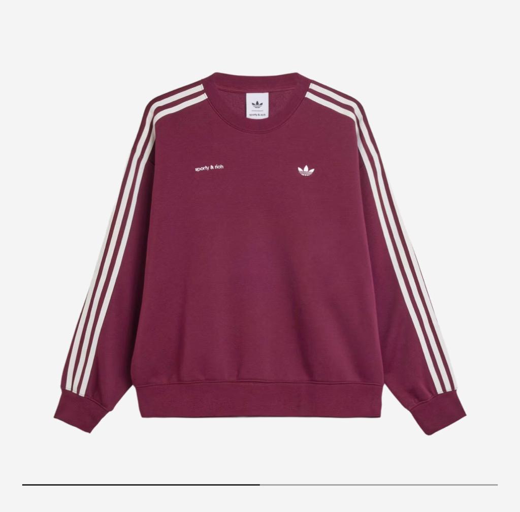 (W) Adidas x Sporty & Rich Sweatshirt Maroon 