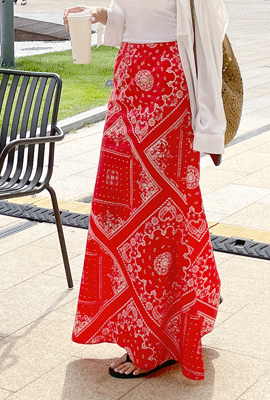 페이즐리트임맥시스커트(3차 재입고)