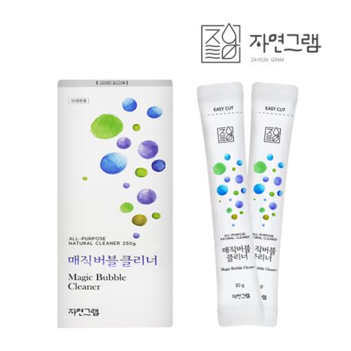 자연그램 매직버블클리너 스틱형 30포 스텐 냄비 탄냄비 찌든때 기름때 세척 연마제 제거제