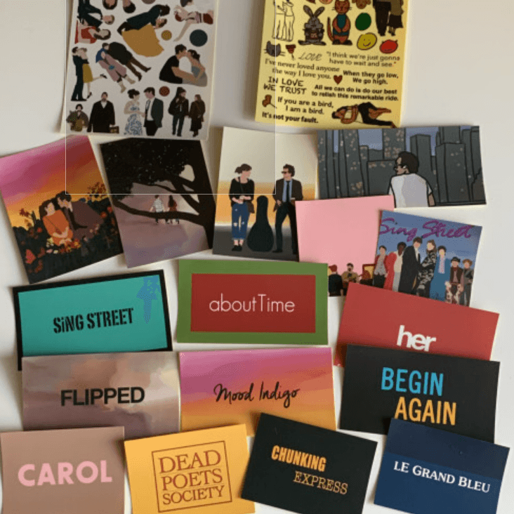 [쫑니그림] 영화 일러스트 멀티 스티커팩 18종 SET