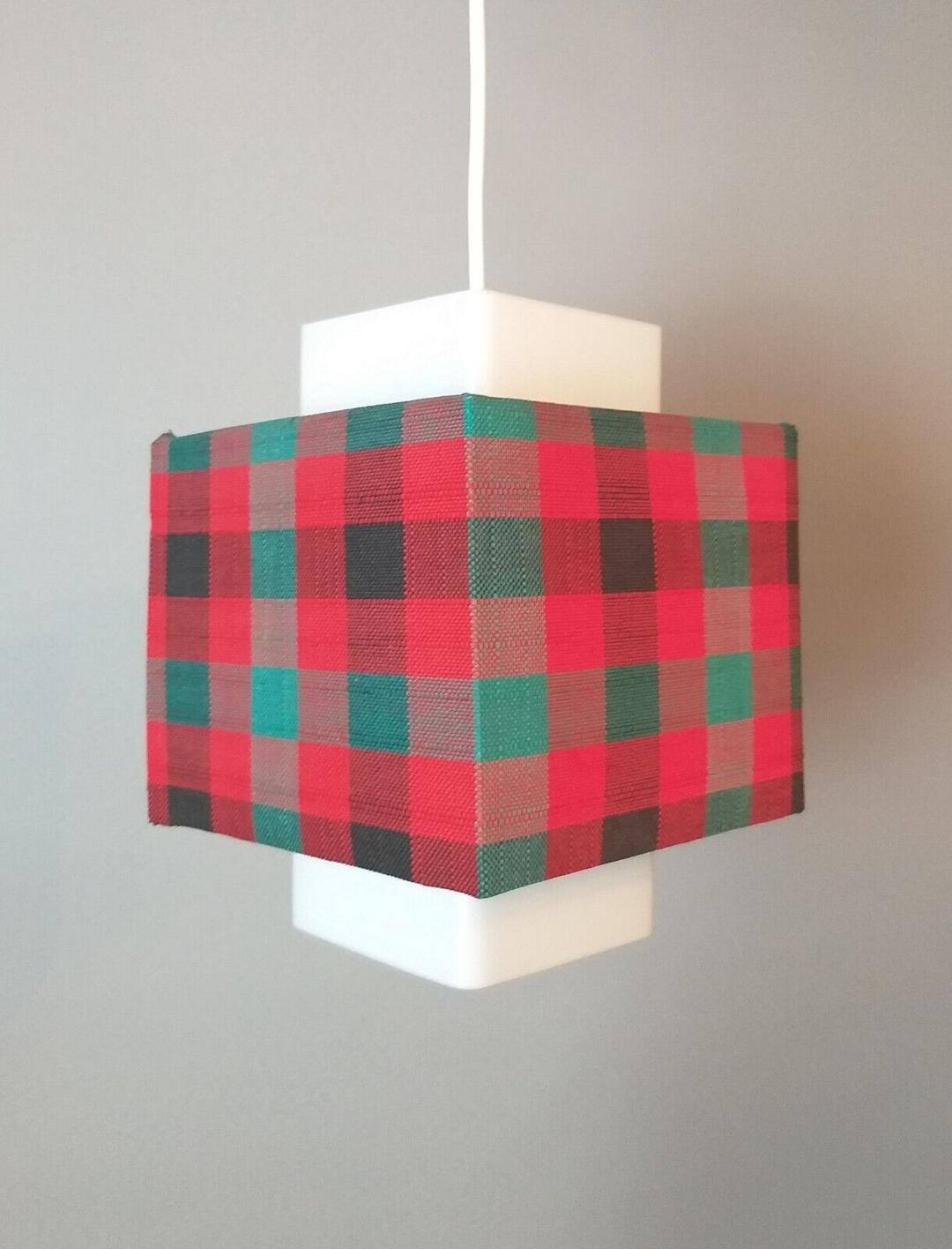 Alte große DORIA Pendellampe Lampe Glas Danish Design 70er Vintage