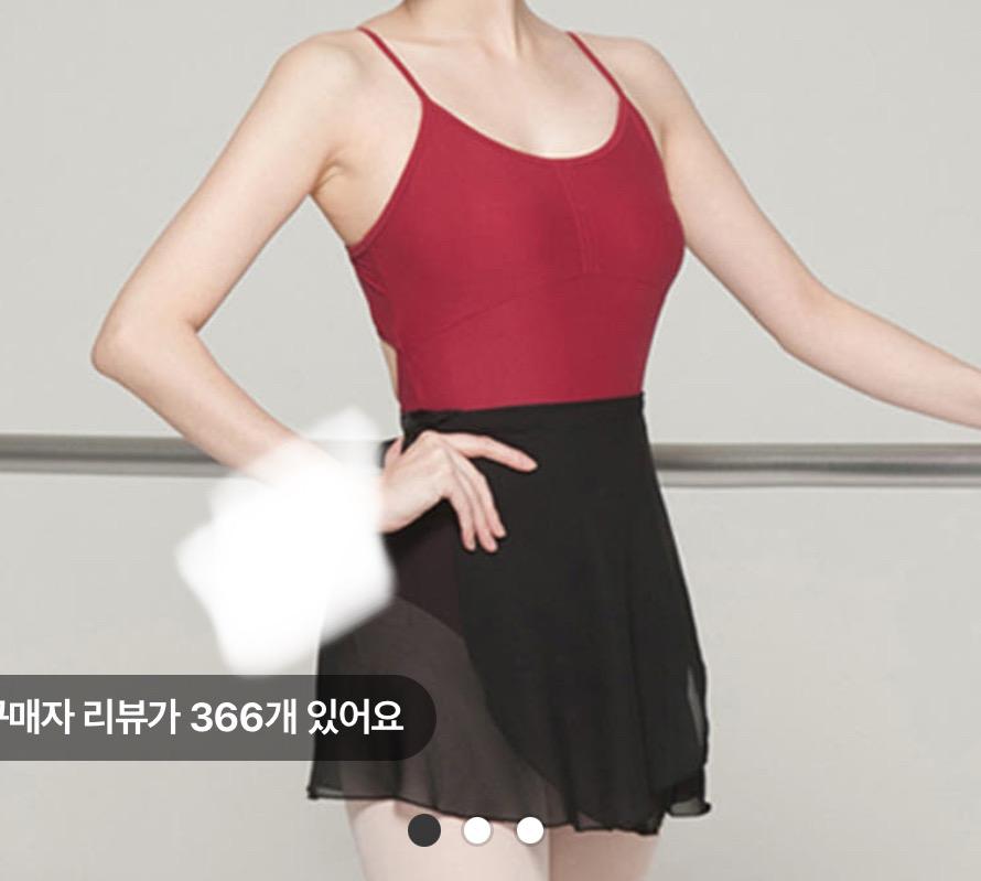  쉬폰 미니 스커트(블랙)