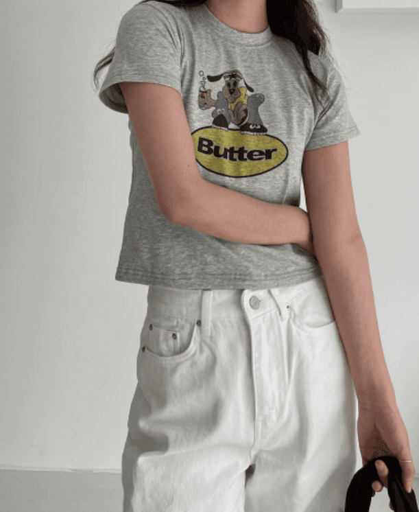 'SALE' 버터 크롭티