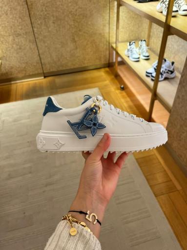 루이비통 플라워 참 타임아웃 스니커즈 데님 1ABB4R