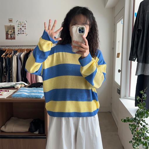 삐삐 스트라이프 니트 (2color)- 77착용가능