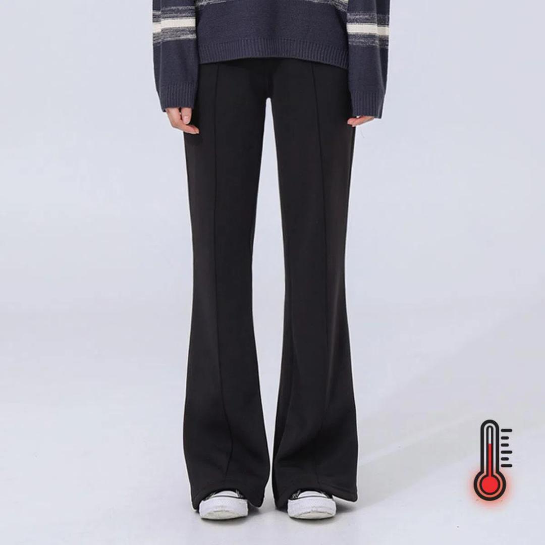 세미 부츠컷 융털 기모 트레이닝 팬츠 밴딩팬츠 기모바지 츄리닝 운동복 겨울바지