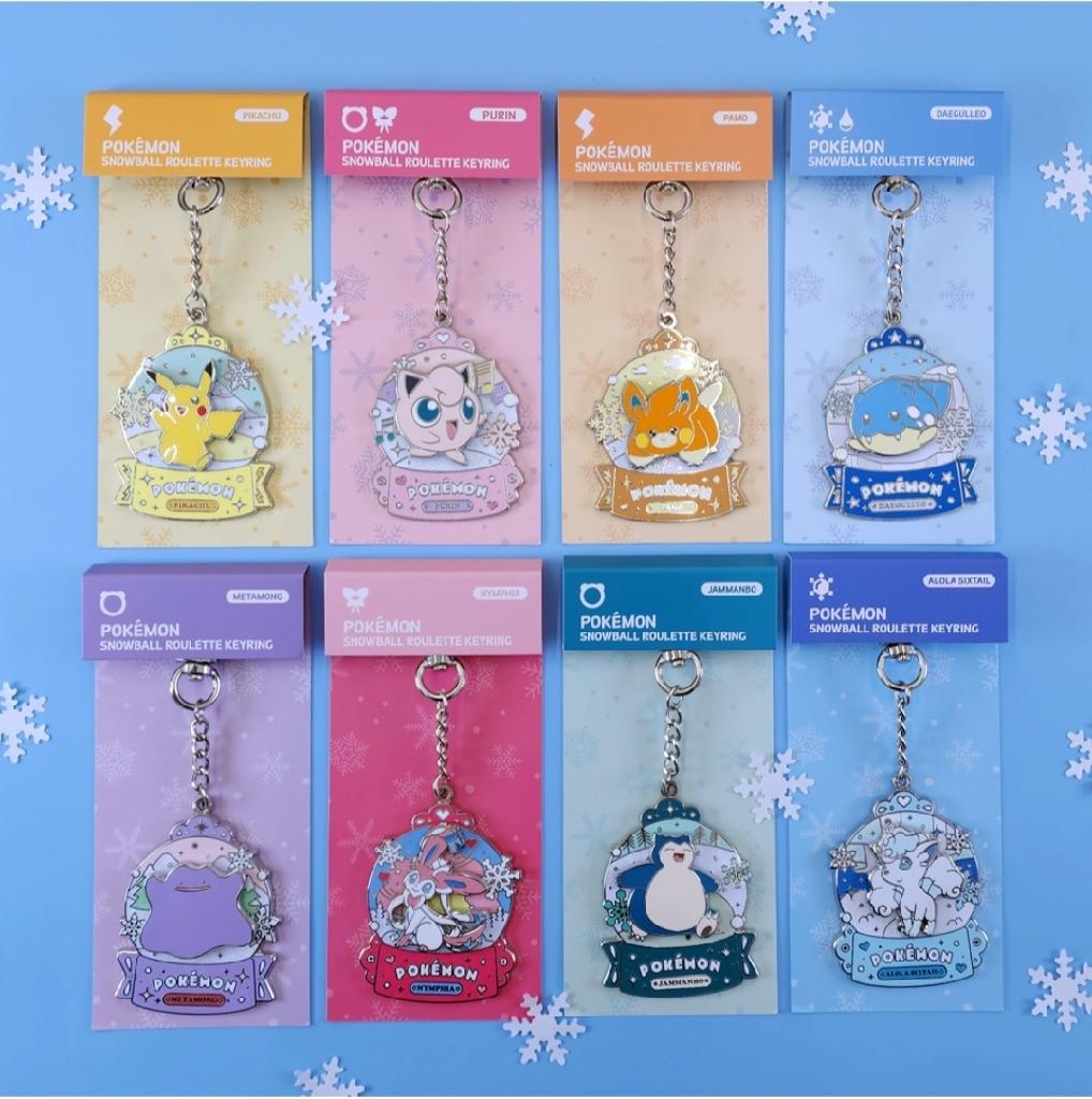 포켓몬 스토어 스노우볼 룰렛 키링(8종)