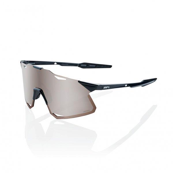 100% 고글 하이퍼크래프트 글로스 블랙 - 하이퍼 실버 미러 렌즈 (60000-00010)