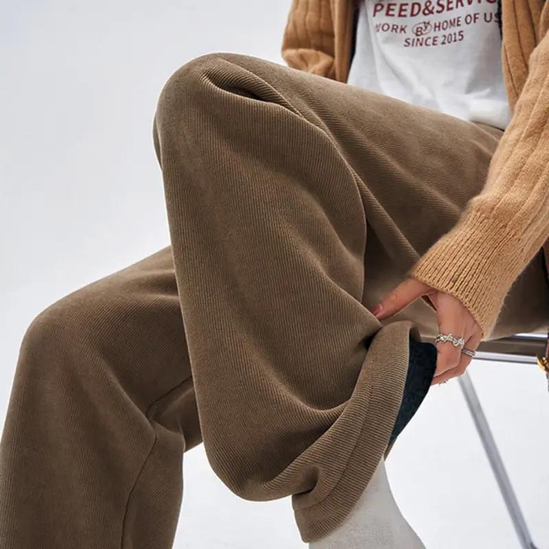 [1+1] 남여공용 도톰한 기모 코듀로이 와이드팬츠(3컬러)