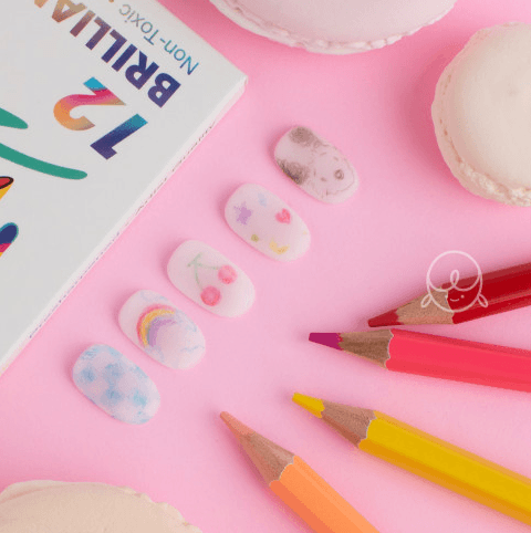 유성 네일드로잉 색연필 12종세트 레진아트 셀프젤네일