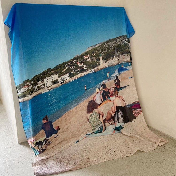 Chiffon poster - marseille mer