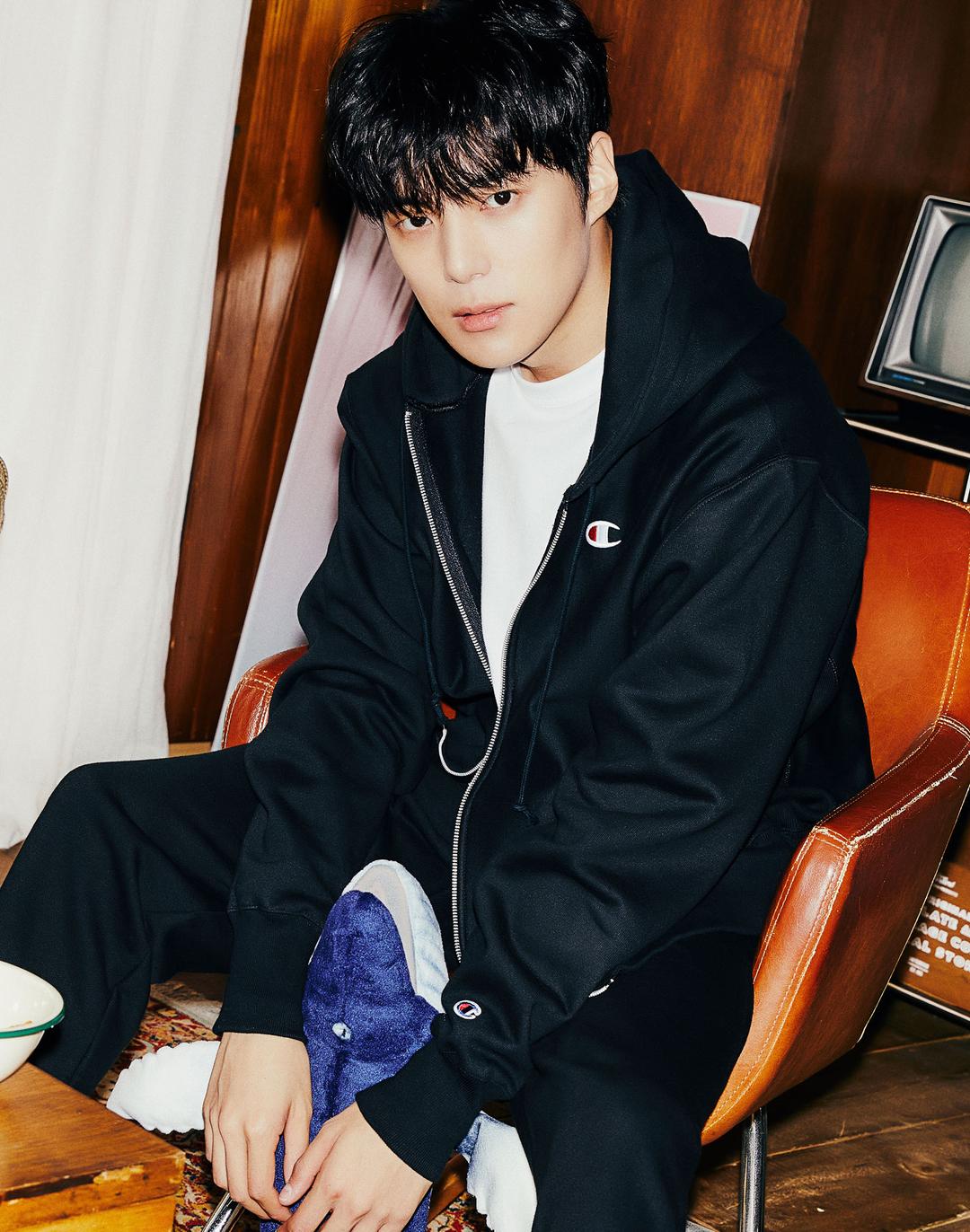 [US] C로고 12oz Reverse Weave® 기모 후드집업 (BLACK)