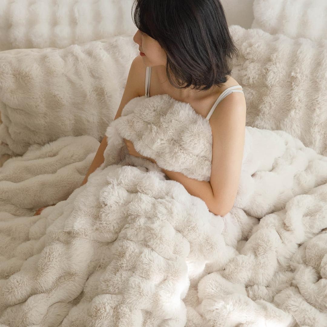울트라 웜 밍크 퍼 초극세사 차렵이불 [2type]장모, 마이크로화이바