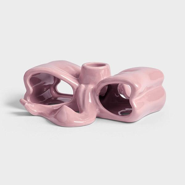 3차[앤클레버링]Ribbon pink 캔들홀더-KL24ALCHL1520PNK