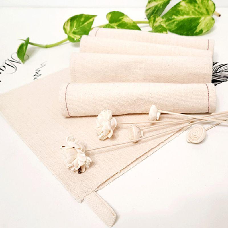 윈프라이스 국내산 제로웨이스트 4겹 무명 행주 헹굼용 수세미4장+파우치1장