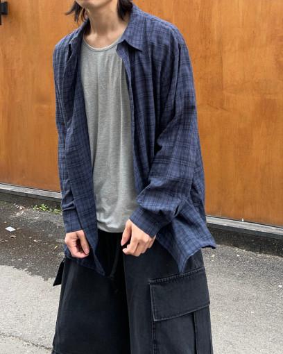 라이트 체크셔츠 -3color