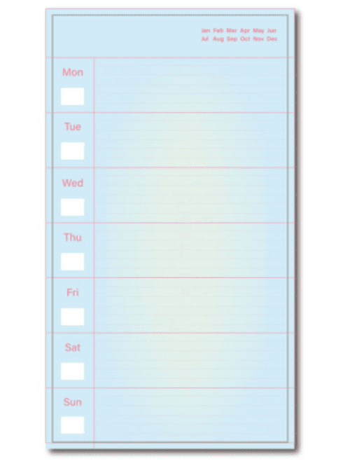 [메모지] Week's diary