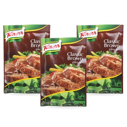 크노르 클래식 브라운 그레이비 믹스, 34g, 3개 - 기타소스 | 쿠팡