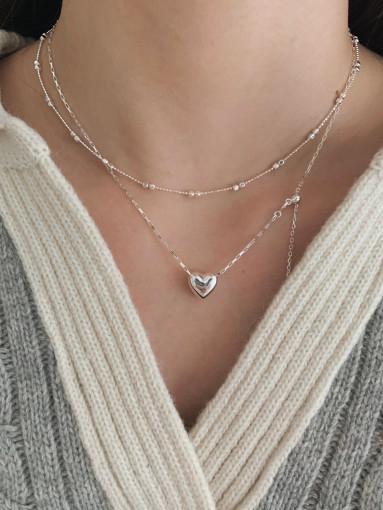 실버925 18K도금 리번 체인 은 목걸이 : 폴아이마이미