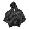 Untitled Starrynight Stripe Hood Zip Up Black