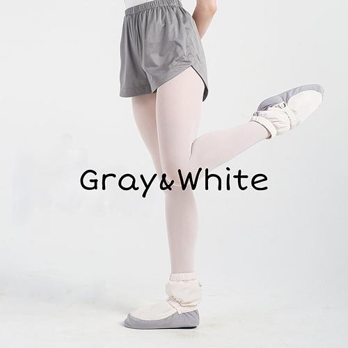 Mia Dancewear_웜업부츠(Gray&White)