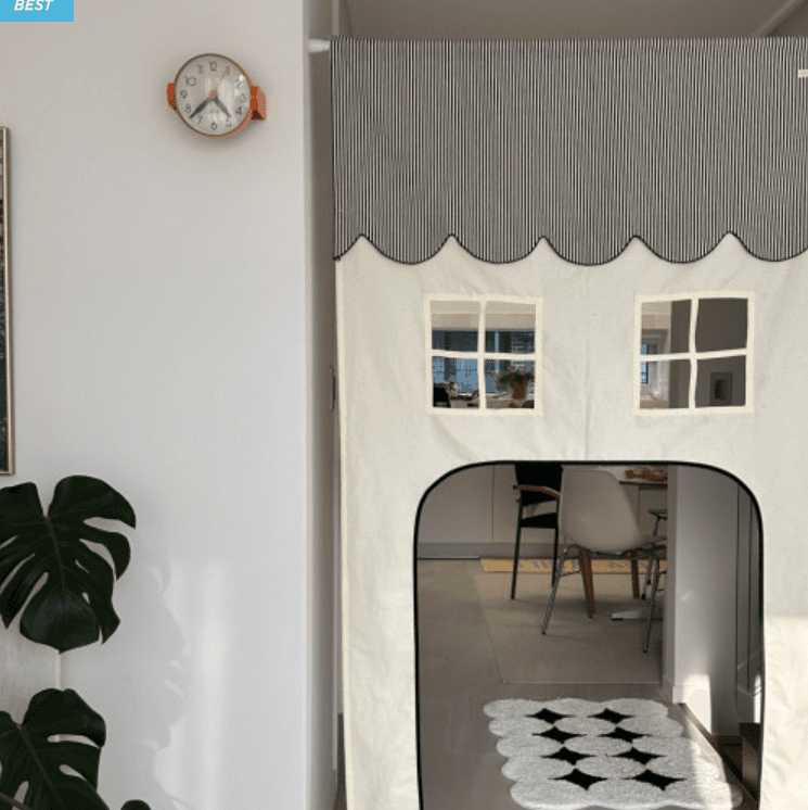 (무배) 두잉썸 하우스 플레이 커튼 (스트라이프 복도형)