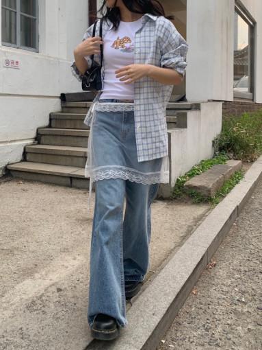 레이스 랩 스커트