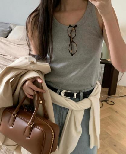 [당일배송] 진심 에테타 나시 코튼 슬리브리스 기본 베이직나시 클래식 데일리아이템 필수템  이너프