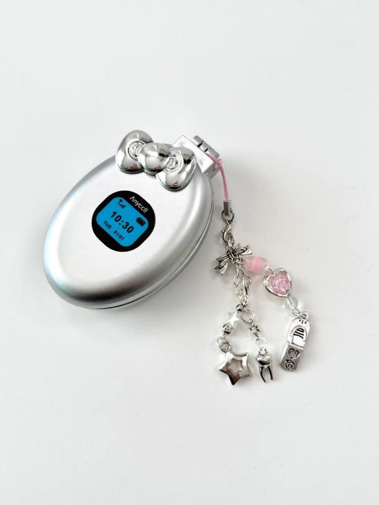 폴더폰 빗 거울 세트  