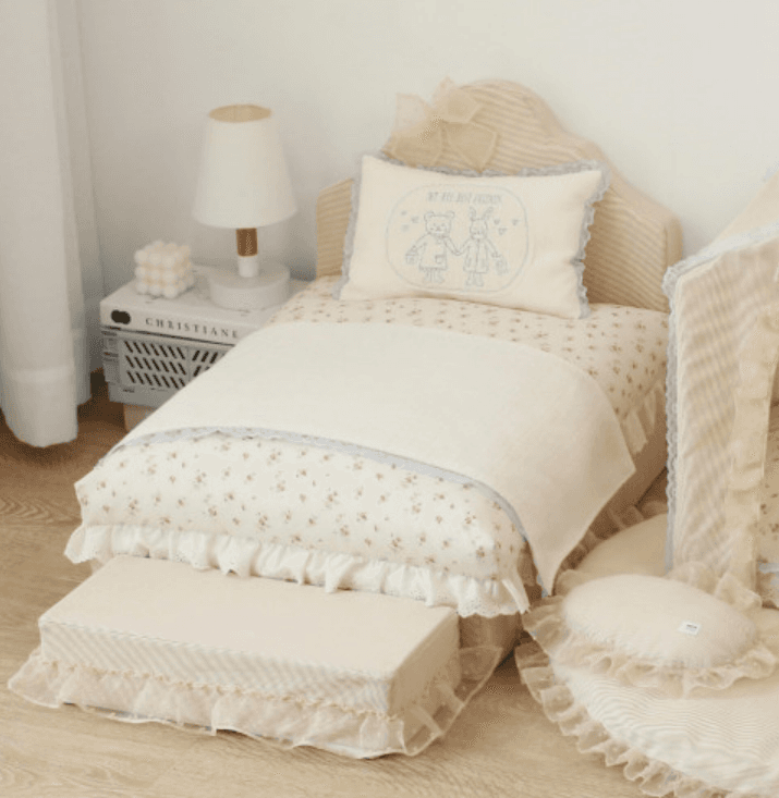 올오브펫 강아지 침대 소파 애프리콧 반려동물 침대