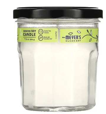 Mrs. Meyers Clean Day, Scented Soy Candle, 레몬 버베나 향, 204g(7.2oz)