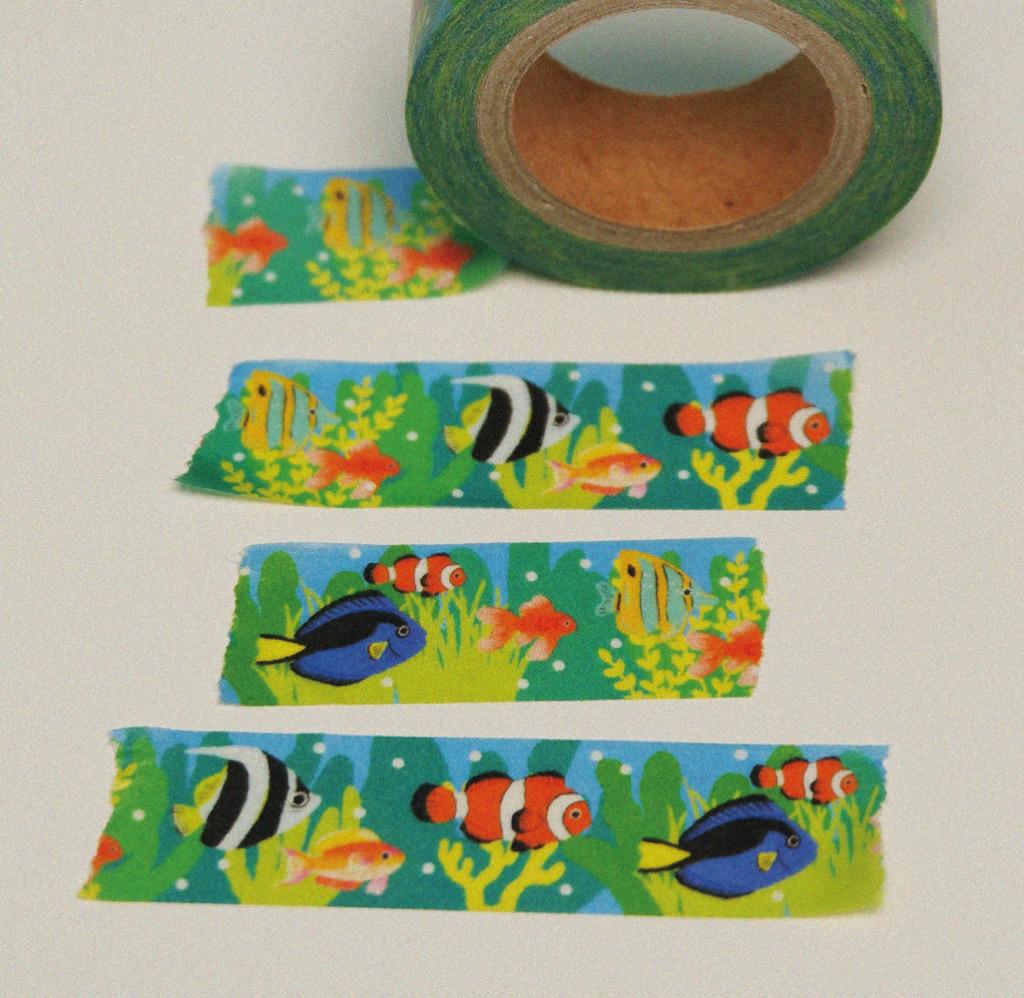 후르츠후라이 Aquarium Vibes 마스킹 테이프