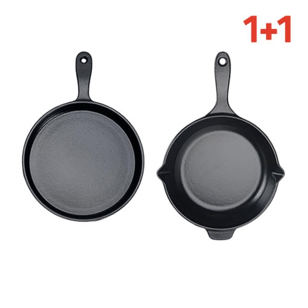 1+1기획 무쇠후라이팬 그리들21 스킬렛24