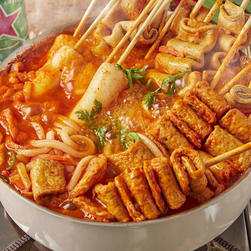 대구 맛집! 매콤 칼칼한 김치 어묵 쌀떡 우동전골 (3인분)