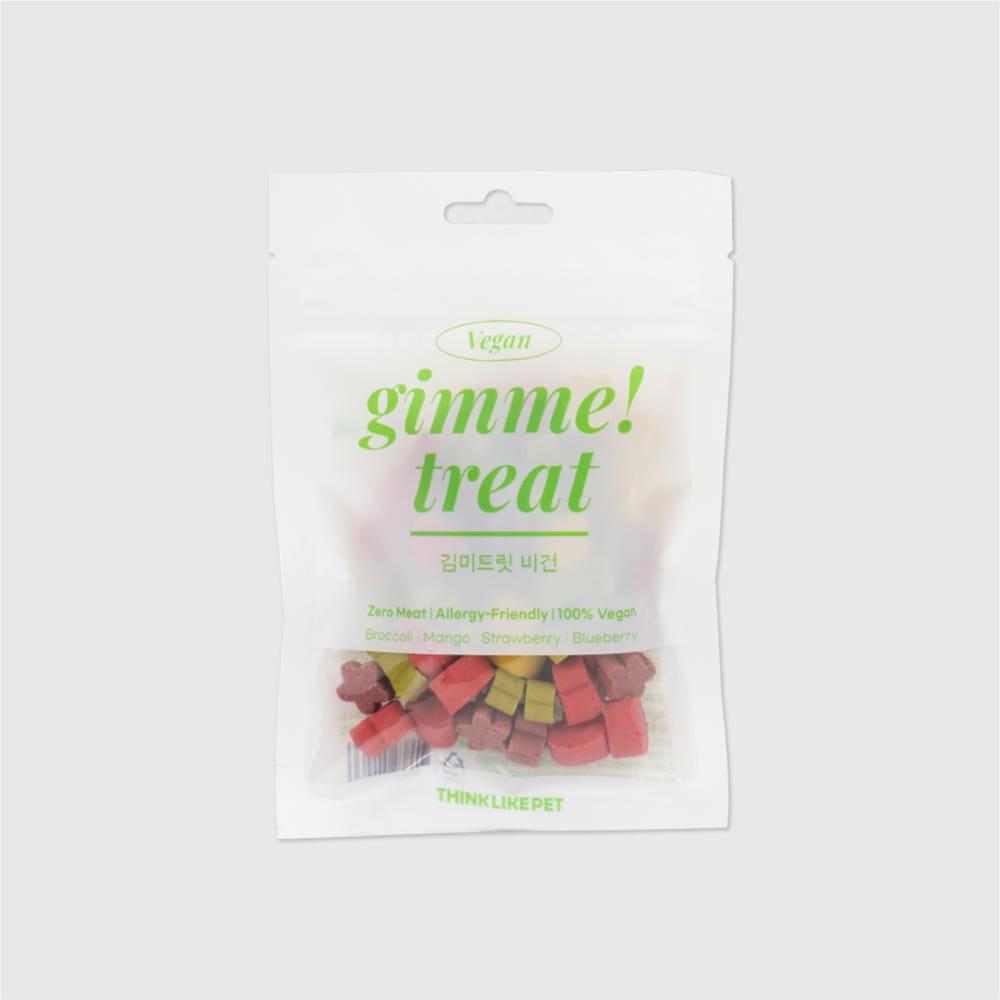 씽크라이크펫 김미트릿 비건 강아지 애견 수제 야채과일 간식 과일+야채, 45g, 4개 