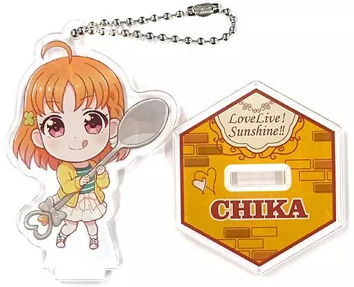 高海千歌 「セガコラボカフェ ラブライブ!サンシャイン スタンド付きアクリルキーホルダー(食器デフォルメ)」