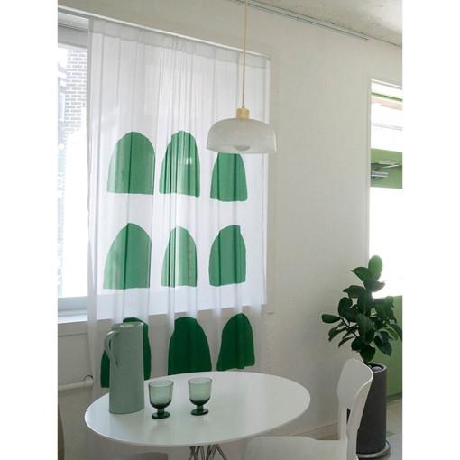 감성 쉬폰 커튼 벨크로 타입 거실 창문 장식 벨크로 인테리어 천 패브릭