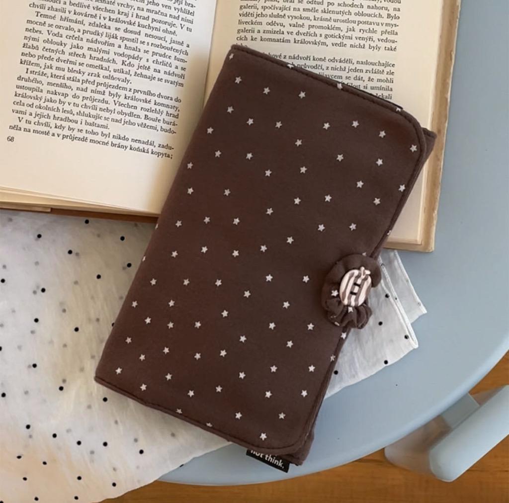 베베 스타브라운 롤 단추 파우치